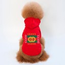 シュプリーム 犬服 ブランド パロディ パーカー シャネル風 春秋冬のペット服 激安通販 犬猫パーカー