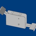 公衆トイレの扉の鍵開閉治具