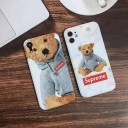 シュプリーム iPhone 12/12pro/12Pro Maxケース 可愛風 犬服 supreme ペット服 猫洋服