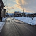 事務所前の
