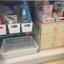 洗面化粧台下のキャビネットの整理