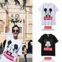 高品質 エルメス iPhone12proレザーケース 可愛い シュプリーム ミッキーコラボ ｔシャツ 男女兼用