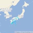 「名古屋雪」／もはやカミナリも日課になりつつある。／【 寒冷渦 】局地的に非常に激しい雨の降るおそれ。