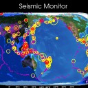 丸い地球の少し向こうの地平線より高い位置に、ビリビリと真っ赤に光る蝶が…／小規模フレアが発生し、ＣＭＥも噴出しています。