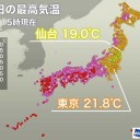 雪化粧をした富士山