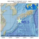 太陽風は低速で、磁気圏は概ね静穏です。