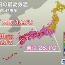 ★【 大阪 ３０ ℃ 】（３日連続の真夏日）★