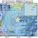 ★【 Ｍ ５．９ 】（ ロッカショ 直撃 ）★／【 満 月 】「 ハンターズムーン 」／太陽は穏やかです。