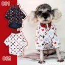 可愛い ルイヴィトン犬の服とペットペットキャリー Chanel ラグ カーペット 玄関マット