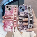 送料無料 dior アイフォン 13 pro/13pro max 保護ケース 花柄