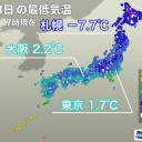 ★【 この冬一番の寒さ 】★／★ 東海や東北など【 太平洋側でも雪 】★