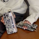 iphone13pro/13promax ブランド字母プリント カバー Dior 手首ストラップ付き