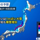 【　積雪の急増　】警戒。