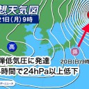 ★【 南岸 低気圧 】★ ⇒ ★【　爆 弾　低 気 圧　】★