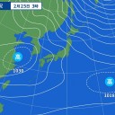 寒気が後退して【　気温が　上がり　】⇒　★【　天気が　崩れます。】★
