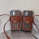 ysl 携帯ケース iphone13mini/13promax 金属ロゴ付き